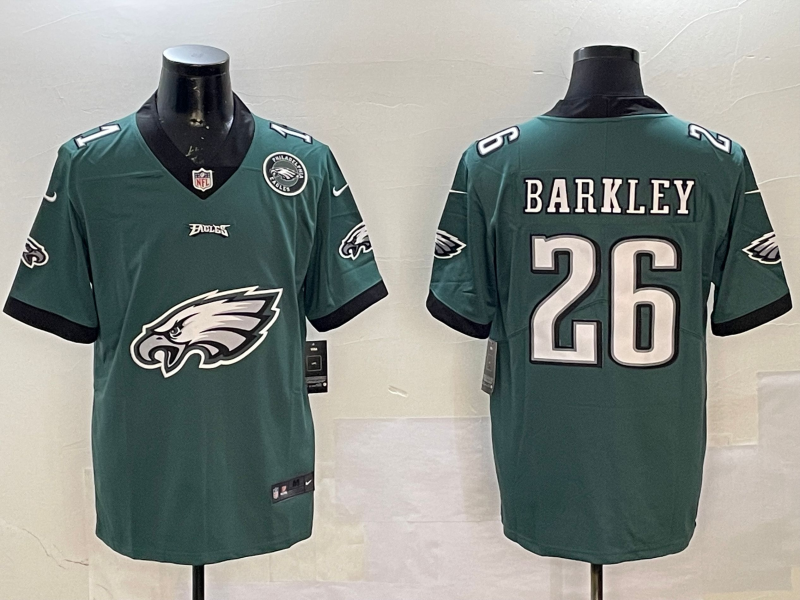 Men Philadelphia Eagles #26 Barkley green 2025 Nike NFL jersey style 7->los angeles dodgers->MLB Jersey